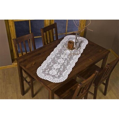 Tapestry Trading Tapestry Trading 652I1672 16 x 72 in. European Lace Table Runner; Ivory 652I1672
